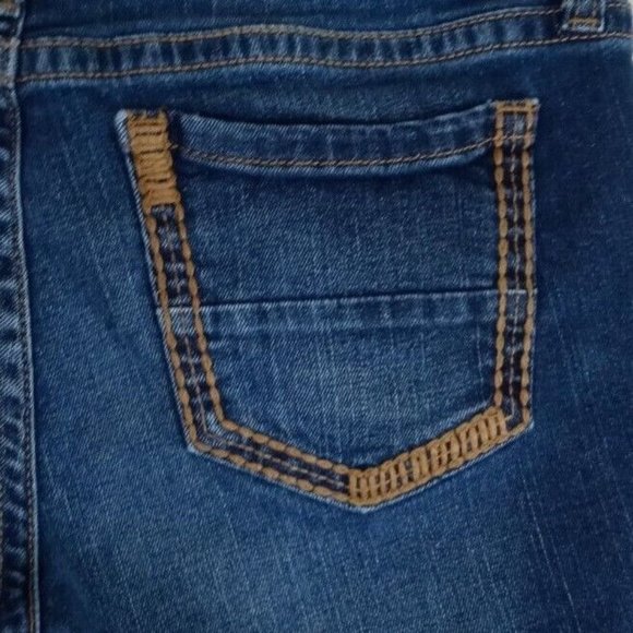 Ana Distressed Whiskered Thick Stitched Bootcut Jeans Size 29/8PS - Picture 4 of 9